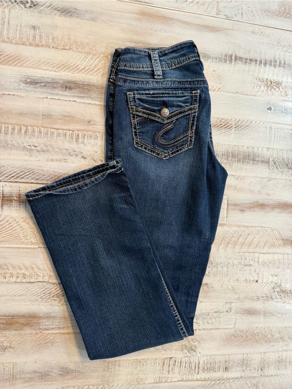 Women’s Dark Indigo Boot Cut Jeans Silver Jeans